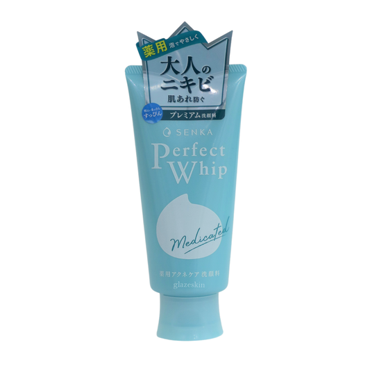Senka (Shiseido) - Perfect Whip Acne Care Face Wash - 120g - glazeskin