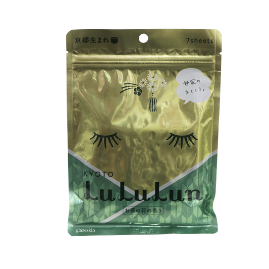 LuLuLun - Japan Travel Face Mask 7pcs (Kyoto Uji Green Tea) - glazeskin