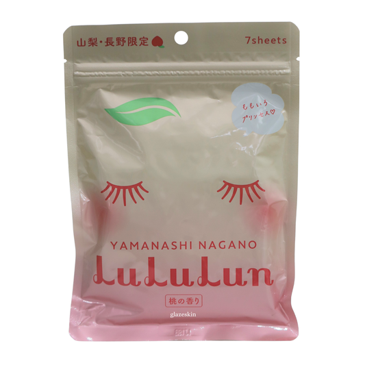LuLuLun - Japan Travel Face Mask (Yamanashi Nagano Peach) 7pcs - glazeskin