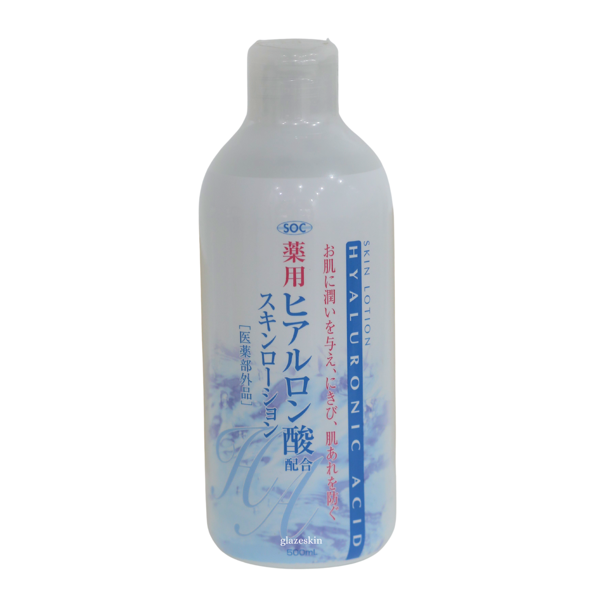 SOCC - Skin Lotion Hyaluronic Acid - 500ml - glazeskin